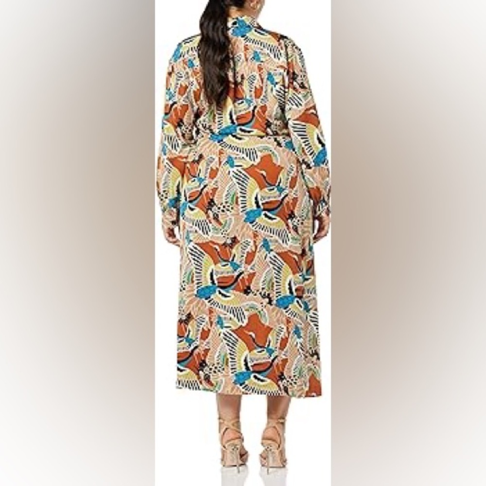 TEREA Women's Raina Draped Crossover Maxi Dress Sz XL - Picture 5 of 10